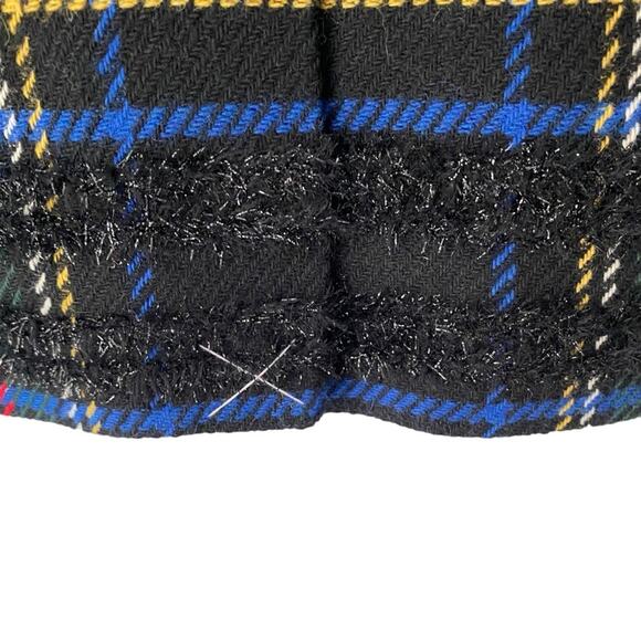 J. Crew Tartan Festive Stewart Wool Blend Red Going Out Blazer size 0 - Picture 7 of 9